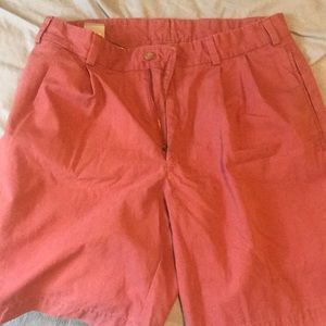 Pinkish red khaki shorts